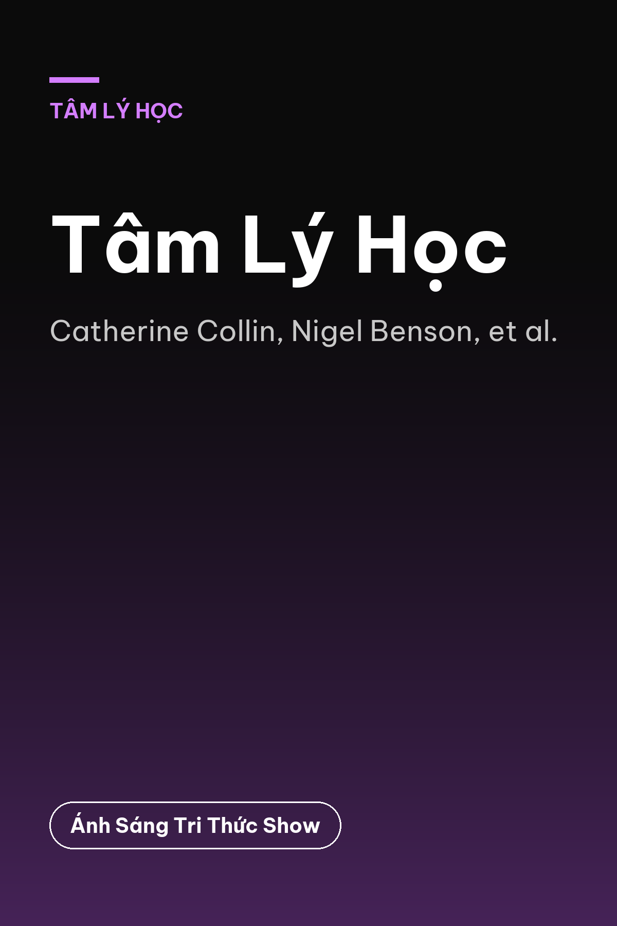 Tâm Lý Học — podcast bình luận sách