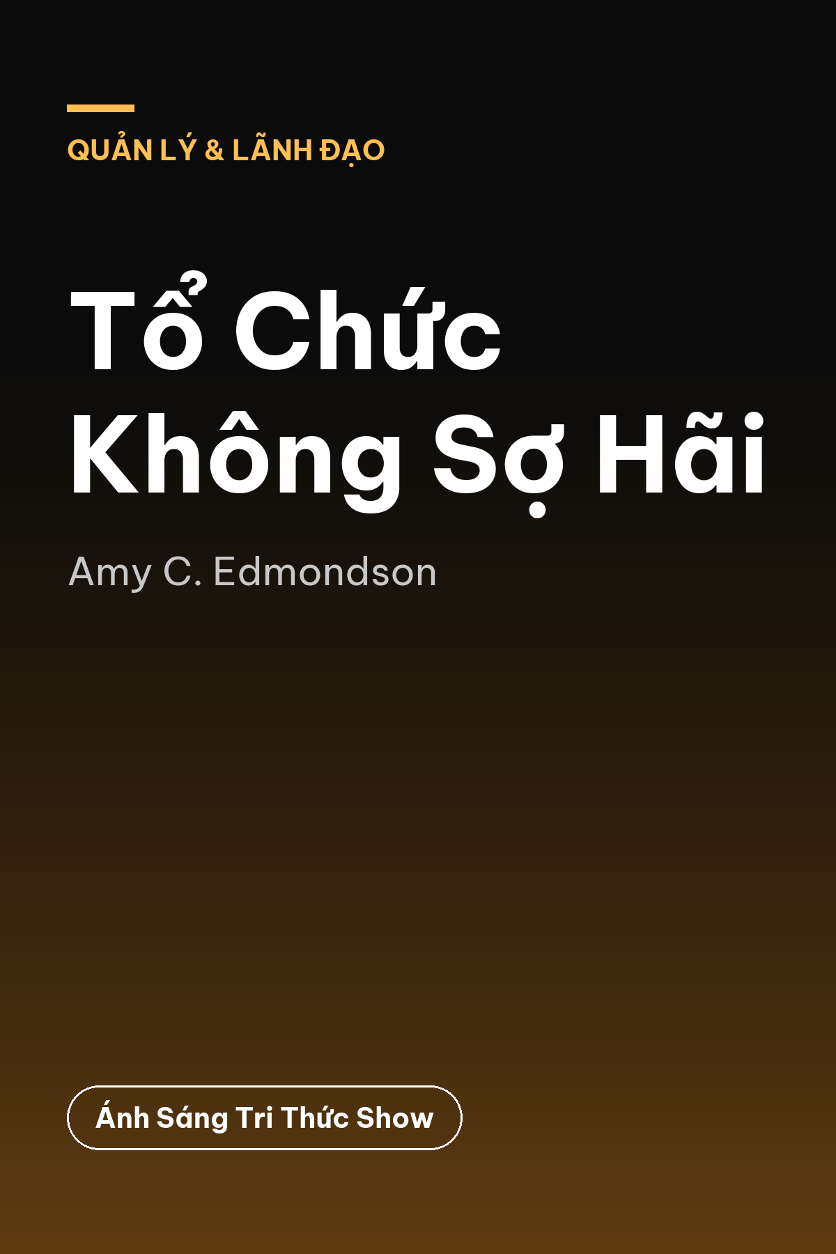 Tổ Chức Không Sợ Hãi — podcast bình luận sách
